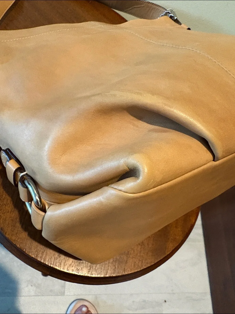 Coach SoHo F15084  convertible bag  shoulder /Crossbody  smooth leather tan EUC